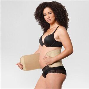 NIB UNDER WRAPZ Nude Belly Shaper Band Post-Pregnancy Maternity Size Large